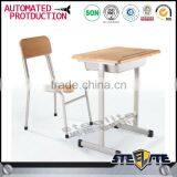 School Furniture Wholesale Chair and Table Study Table and Chair Single Person Study Desk With Metal Legs thumbnail-2