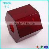2015 Luxury New Arrival Wall Mounted Hexagon Red Acrylic Tissue Box Holder thumbnail-1