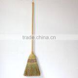 Long Wood Handle Big Floor Corn Broom thumbnail-5