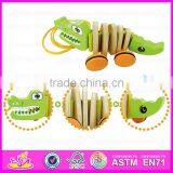 2016 Wholesale Funny Pull and Push Wooden Best Toddler Toys W05B138-S thumbnail-2