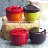 High Capacity 3 Layers Black Lunch Box With Fork & Spoon OKAY With Microwave,hot New Product for 2015,CUSTOM Plastic Lunch Box thumbnail-4