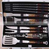 9pcs Rosewood Stainless Steel Tool Set Into Box thumbnail-1