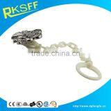 Personalized Baby Gifts Zinc Alloy Pacifier Clip With Plastic Chain thumbnail-4