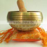 High Quality Buddhist Meditation Healing Hammered Tibetan Singing Bowl thumbnail-1