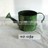 Green Galvanized Metal Watering can