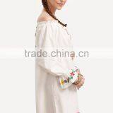 Pompom Dress Women Sexy off Shoulder Summer Beach New Dress thumbnail-3