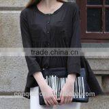 Hot 2015 Cotton Women Shirt Loose Fit Wear WMST08 thumbnail-2