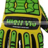 EN388 4131 Smart Phont Available Silicone Printed Anti Slip Drilling Impact Protection Safety Glvoes thumbnail-3