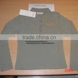 LONG SLEEVE POLO T-SHIRT thumbnail-1