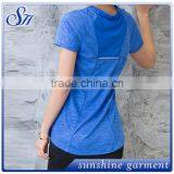 High Quality Gym Workout Yoga Short Sleeve T-shirt thumbnail-4