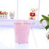 Flower Design Plastic Deskside Waste Basket Middle East Market Garbage Can thumbnail-3
