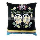 Good Quality Multi Patched and Embroider Laces Cushion Cover thumbnail-1