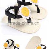 2017 Cute Pink Baby Girl Cool Sandals Kid Shoes Baby Girl Summer Black Child Shoes White Flower Casual Beach Party Shoe thumbnail-6