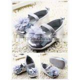 2017 Summer Pretty Shoes Kids Gold Sliver Pink Colors Chiffon Flowers Kid Sandal thumbnail-3