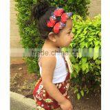 Vintage Floral Printing Baby Girl Summer Romper With Tassels 0-24M Bubble thumbnail-2