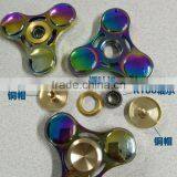 Manufacturers of New Metal Zinc Alloy Rotating Toys UFO Triangular Leaf Finger Gyro Glowing Fingertips Gyro thumbnail-3