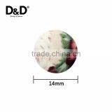 D&D Hot Sale 20pcs/lot Mixed Color Fabric Covered Buttons Plastic Button Fabric Craft For Clothes Sewing Supplies 14mm thumbnail-2