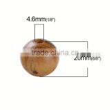 Low Price Brown Stripe Pattern Pine Wood Spacer Beads thumbnail-2