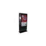 Double-sided Touch Screen Digital Signage Kiosk With Stainless Steel for Account Inquiry