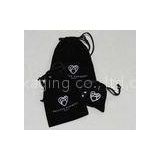 Colorful Personalized Luxury Jewelry Cotton Drawstring Pouch / Shopping Bags For Packaging