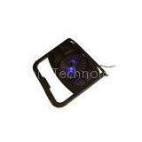 LED Fan Foldable USB Cooling Pad Laptop Cooler for 15.6 Inch Notebooks Black thumbnail-1