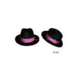 Wool Felt Cowboy Hat,balck,white thumbnail-1