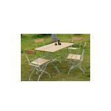 Steel Dining Set Patio Iron Furniture (BZ-DS013) thumbnail-1