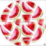 Water Melon Printed Shawl Beach Towel/chalu Orange Fruit Many Round Table Cloth Yoga Mat Beach Towels/lastest Design