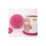 Coaster, Made of EVA Foam, Washable Nontoxic Placemat, Striped Design, Available in Various Sizes