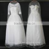 Long Luxuriant Wedding Dress Cover Garment Bag Wholesale WB03 thumbnail-4