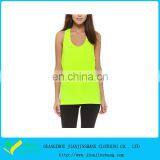 Fresh Yellow Loose Fitted Polyester Cool Max Tank Top Women Fitness thumbnail-1