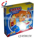 Smart item 2 in 1 mini magnetic ludo game plastic ludo plastic chess