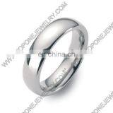 Wholesale Top Quality New Blank Design Men's Flat Ring High Polished Inside Titanium Ring thumbnail-4