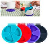 Anti-slip Silicone Red Wine & Tea & Coffee Cup Mat / Cup Lid