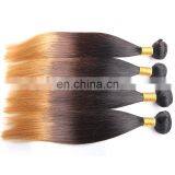 Permanent ombre color hair 1b 4 30 three tones human hair weaves