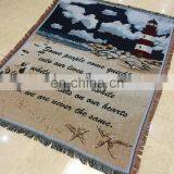 RAWHOUSE Woven Throw Tapestry Wall Hanging Sofa Cover Blanket With Fringe Jacquard Woven Blankets thumbnail-2