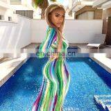 New Arrival Women Sexy Fall Bodycon Dresses Printed Long Sleeve Clubwear Party Casual Dress thumbnail-4