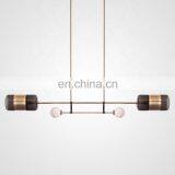 Indoor 40W 2 Heads Oval Modern Pendant Lamp Hanging Led Chandelier thumbnail-4