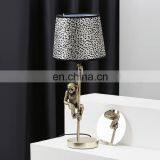 Нордический лампадарий с печатью в стиле леопарда, ночная лампа с декором обезьяны, настольная лампа из животного резина для отеля