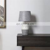 European Modern Design Vintage Ceramic Reading Lamp Grey Porcelain Table Lamp for Home Decor