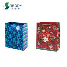 128g Copperplate Paper Bag Custom Christmas Logo Printing Embossed Film Coated Shopping Bag thumbnail-3