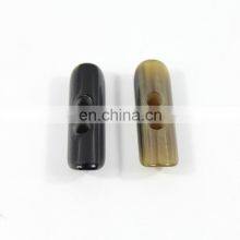 Fancy Multicolor Two Holes Fake Horn Overcoat Sew Garment Toggle Button