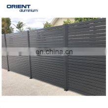 Custom Grey Color Aluminum Post WPC Garden Fence With WPC Fence Panel thumbnail-5