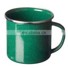 China Blank 16oz Blue and White Enamel Steel Beer Mug for Camping thumbnail-3