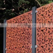 Custom Decorative Corten Steel Metal Screen Used for Garden Landscape thumbnail-3
