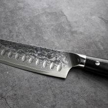 Santoku Chefs Knife 7 Inch VG10 67 Layer Damascus Steel Kitchen Chef With G10 Handle Knives Cleaver Meat Slicing Knife thumbnail-2