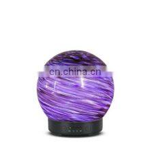 2021 140ml 3d Essential Oil Humidifier Electric Ultrasonic Aroma Glass Diffuser thumbnail-4