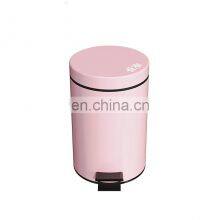 Sakura Blossoms Series 3L Round Shape Dust Garbage Trash Pedal Bin Soft Close Trash Can Waste Bins