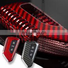 Luxury Carbon Fiber Car Key Cover  for VW ID4X CROZZ  New lovely  Car Keys  Cabinet and Delicate for Customized