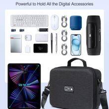 11’’ Hard Case for Mac Mini, Shockproof EVA Tech Bag, Travel Cable Organizer Bag With Shoulder Strap, Large Carrying Case thumbnail-3